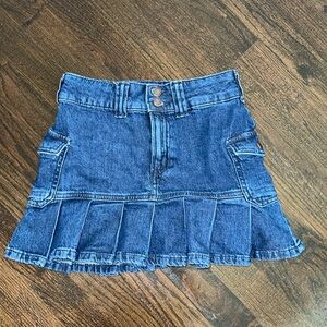 Gap Denim Pleated Skirt